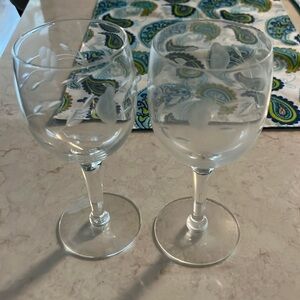 Princess House Crystal vintage wine glasses